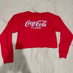 Women’s coco cola bright red cropped top